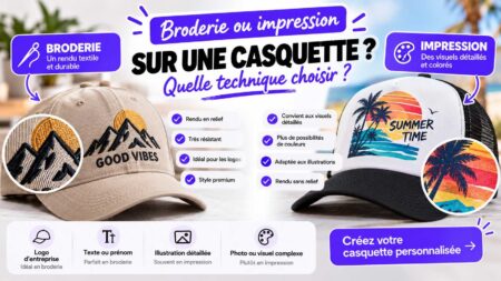 broderie ou impression casquette
