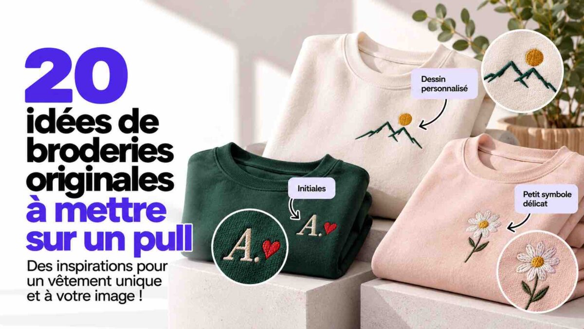 idées broderie pull