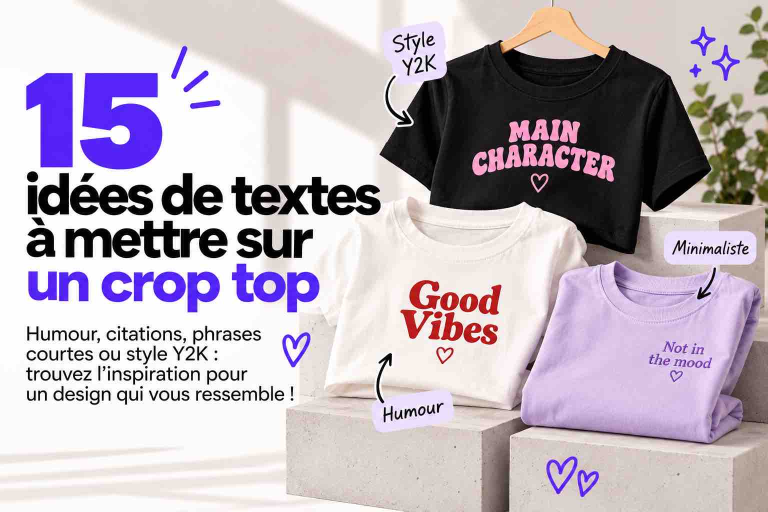 idees crop top personnalisés