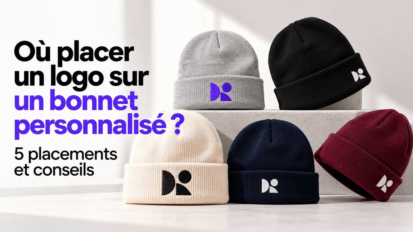 logo sur un bonnet personnalisé