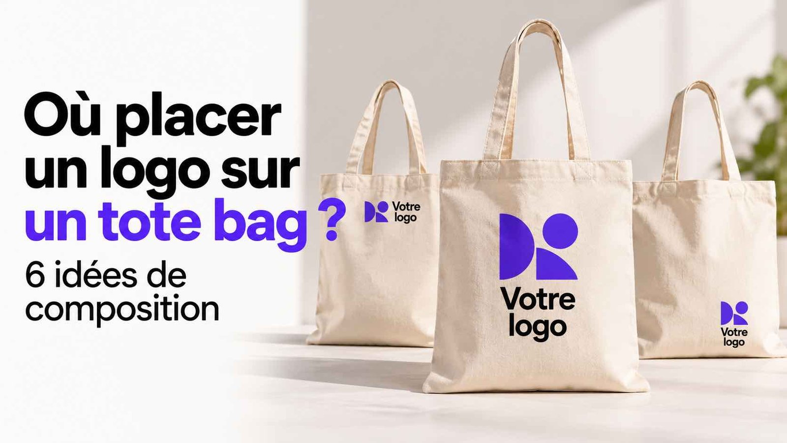 logo sur un tote bag