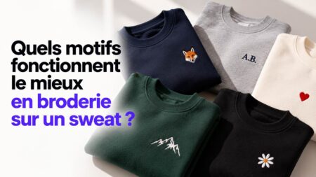 motifs broderie sweat personnalisé