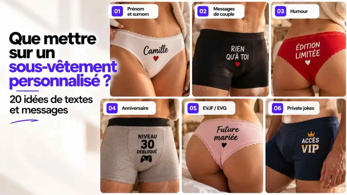 sous vetement personnalisé idées