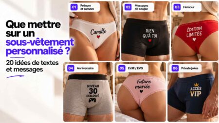sous vetement personnalisé idées