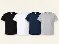 T-shirts disponibles en plusieurs couleurs et tailles