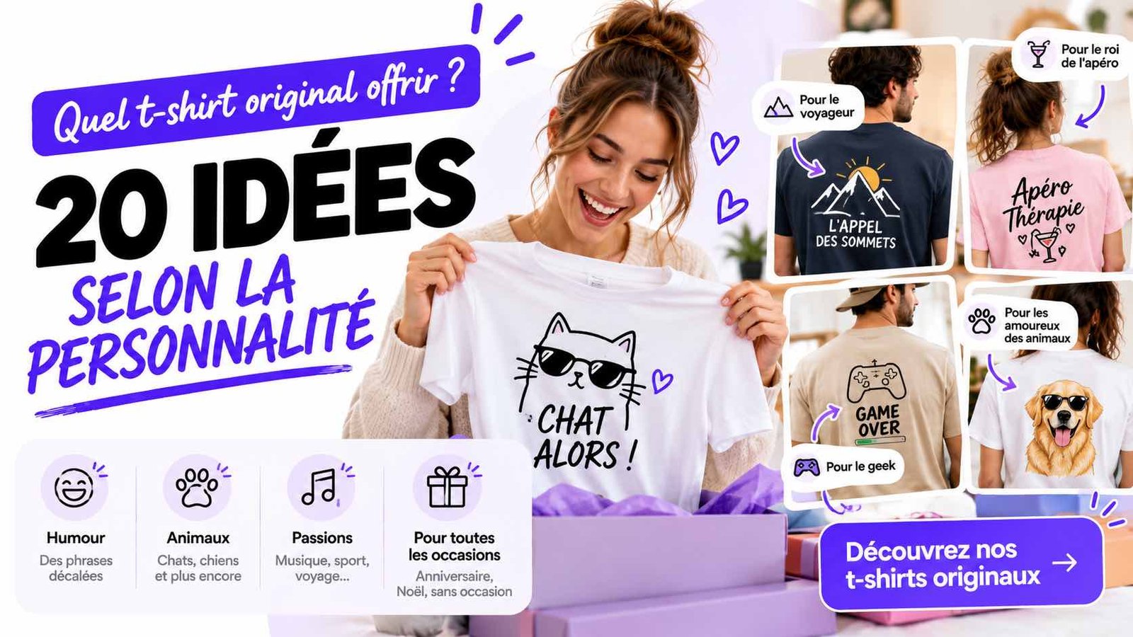 t-shirt original a offrir idees