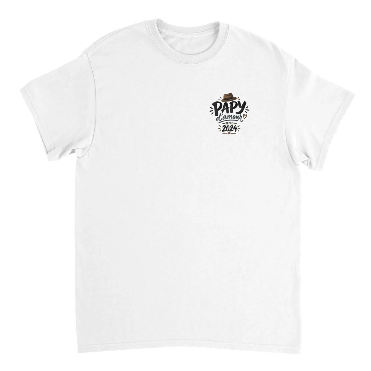 T-shirt personnalisé Papy brodé