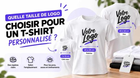 taille de logo pour t-shirt personnalisé