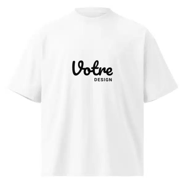 T-shirt col montant oversize écologique unisexe